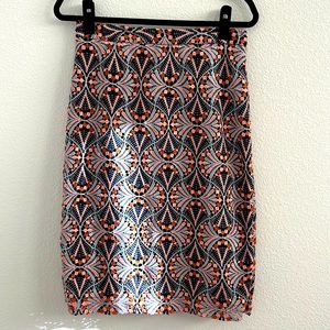 Anthropologie moulinette soeurs size 6 skirt lined embroidered